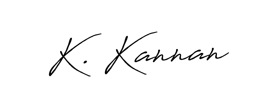 How to make K. Kannan name signature. Use Antro_Vectra_Bolder style for creating short signs online. This is the latest handwritten sign. K. Kannan signature style 7 images and pictures png