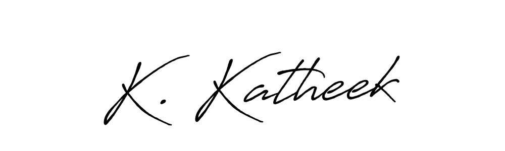 Once you've used our free online signature maker to create your best signature Antro_Vectra_Bolder style, it's time to enjoy all of the benefits that K. Katheek name signing documents. K. Katheek signature style 7 images and pictures png