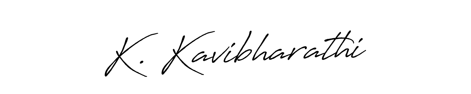 Design your own signature with our free online signature maker. With this signature software, you can create a handwritten (Antro_Vectra_Bolder) signature for name K. Kavibharathi. K. Kavibharathi signature style 7 images and pictures png