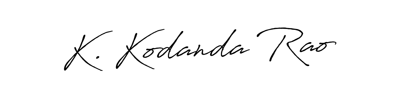 Also we have K. Kodanda Rao name is the best signature style. Create professional handwritten signature collection using Antro_Vectra_Bolder autograph style. K. Kodanda Rao signature style 7 images and pictures png