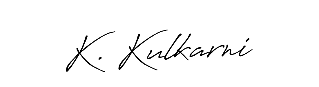 Once you've used our free online signature maker to create your best signature Antro_Vectra_Bolder style, it's time to enjoy all of the benefits that K. Kulkarni name signing documents. K. Kulkarni signature style 7 images and pictures png