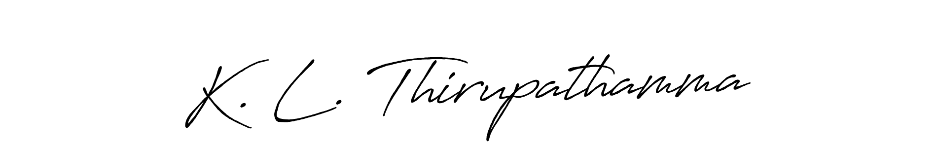 Also You can easily find your signature by using the search form. We will create K. L. Thirupathamma name handwritten signature images for you free of cost using Antro_Vectra_Bolder sign style. K. L. Thirupathamma signature style 7 images and pictures png