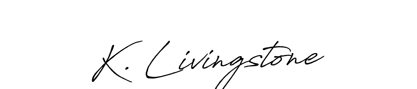 Similarly Antro_Vectra_Bolder is the best handwritten signature design. Signature creator online .You can use it as an online autograph creator for name K. Livingstone. K. Livingstone signature style 7 images and pictures png