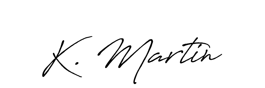 Create a beautiful signature design for name K. Martin. With this signature (Antro_Vectra_Bolder) fonts, you can make a handwritten signature for free. K. Martin signature style 7 images and pictures png