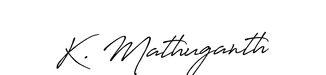 The best way (Antro_Vectra_Bolder) to make a short signature is to pick only two or three words in your name. The name K. Mathuganth include a total of six letters. For converting this name. K. Mathuganth signature style 7 images and pictures png