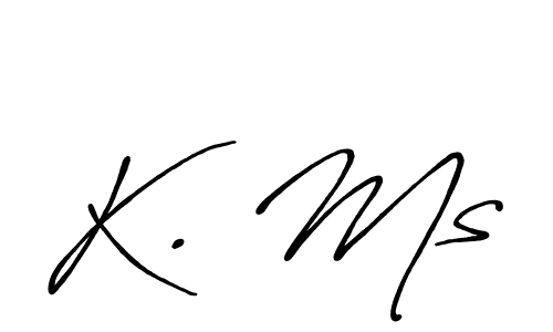 Similarly Antro_Vectra_Bolder is the best handwritten signature design. Signature creator online .You can use it as an online autograph creator for name K. Ms. K. Ms signature style 7 images and pictures png