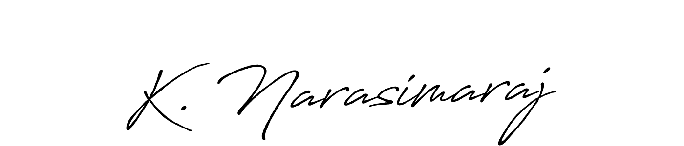 Make a beautiful signature design for name K. Narasimaraj. Use this online signature maker to create a handwritten signature for free. K. Narasimaraj signature style 7 images and pictures png