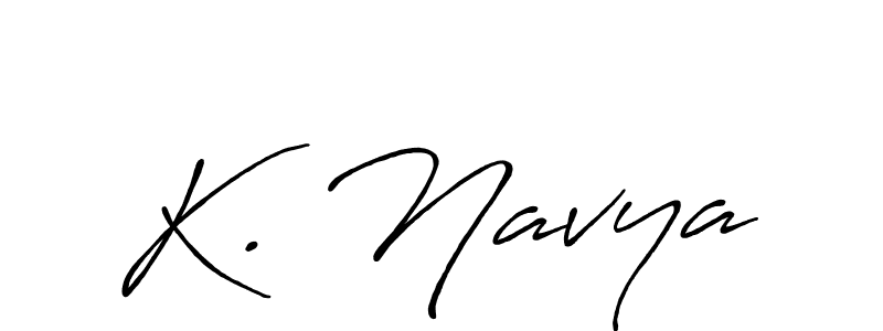 K. Navya stylish signature style. Best Handwritten Sign (Antro_Vectra_Bolder) for my name. Handwritten Signature Collection Ideas for my name K. Navya. K. Navya signature style 7 images and pictures png