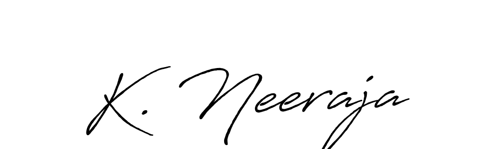 Also You can easily find your signature by using the search form. We will create K. Neeraja name handwritten signature images for you free of cost using Antro_Vectra_Bolder sign style. K. Neeraja signature style 7 images and pictures png