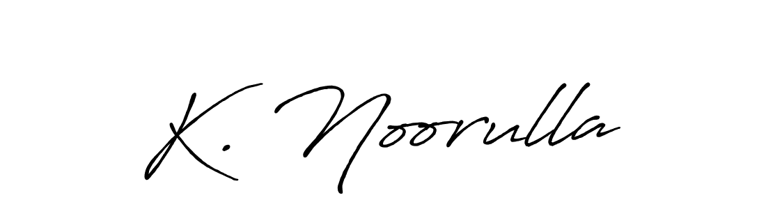 Antro_Vectra_Bolder is a professional signature style that is perfect for those who want to add a touch of class to their signature. It is also a great choice for those who want to make their signature more unique. Get K. Noorulla name to fancy signature for free. K. Noorulla signature style 7 images and pictures png