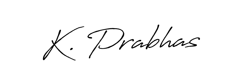 Create a beautiful signature design for name K. Prabhas. With this signature (Antro_Vectra_Bolder) fonts, you can make a handwritten signature for free. K. Prabhas signature style 7 images and pictures png