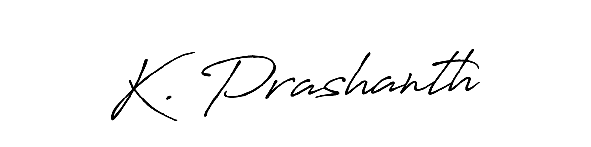 Design your own signature with our free online signature maker. With this signature software, you can create a handwritten (Antro_Vectra_Bolder) signature for name K. Prashanth. K. Prashanth signature style 7 images and pictures png