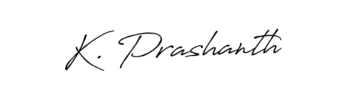 K. Prashanth stylish signature style. Best Handwritten Sign (Antro_Vectra_Bolder) for my name. Handwritten Signature Collection Ideas for my name K. Prashanth. K. Prashanth signature style 7 images and pictures png