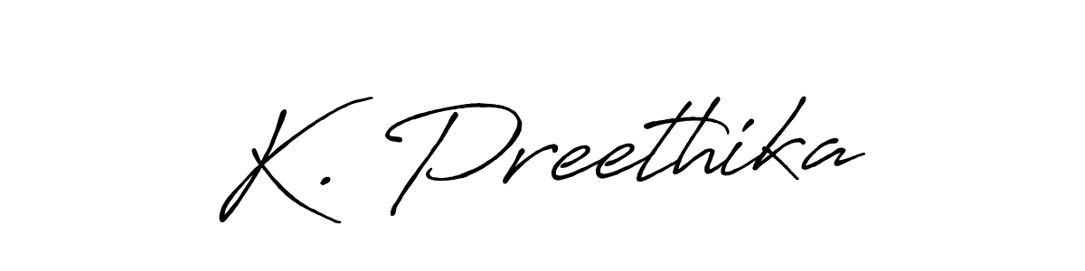 It looks lik you need a new signature style for name K. Preethika. Design unique handwritten (Antro_Vectra_Bolder) signature with our free signature maker in just a few clicks. K. Preethika signature style 7 images and pictures png