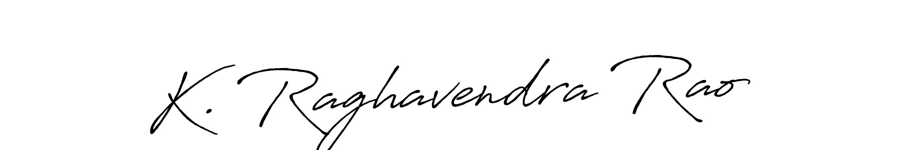 Create a beautiful signature design for name K. Raghavendra Rao. With this signature (Antro_Vectra_Bolder) fonts, you can make a handwritten signature for free. K. Raghavendra Rao signature style 7 images and pictures png