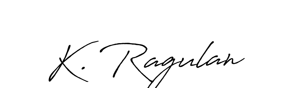 if you are searching for the best signature style for your name K. Ragulan. so please give up your signature search. here we have designed multiple signature styles  using Antro_Vectra_Bolder. K. Ragulan signature style 7 images and pictures png