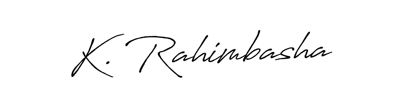 Here are the top 10 professional signature styles for the name K. Rahimbasha. These are the best autograph styles you can use for your name. K. Rahimbasha signature style 7 images and pictures png