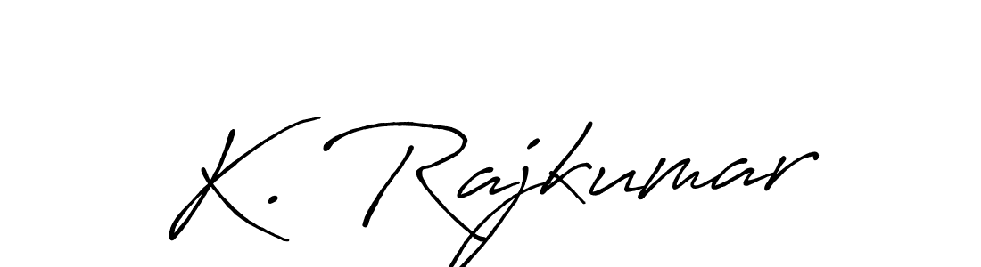 Design your own signature with our free online signature maker. With this signature software, you can create a handwritten (Antro_Vectra_Bolder) signature for name K. Rajkumar. K. Rajkumar signature style 7 images and pictures png