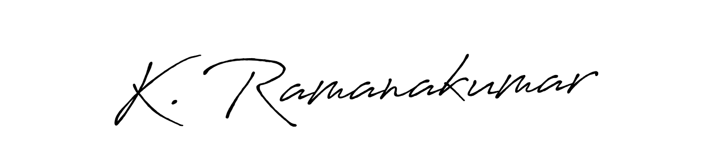 Also we have K. Ramanakumar name is the best signature style. Create professional handwritten signature collection using Antro_Vectra_Bolder autograph style. K. Ramanakumar signature style 7 images and pictures png
