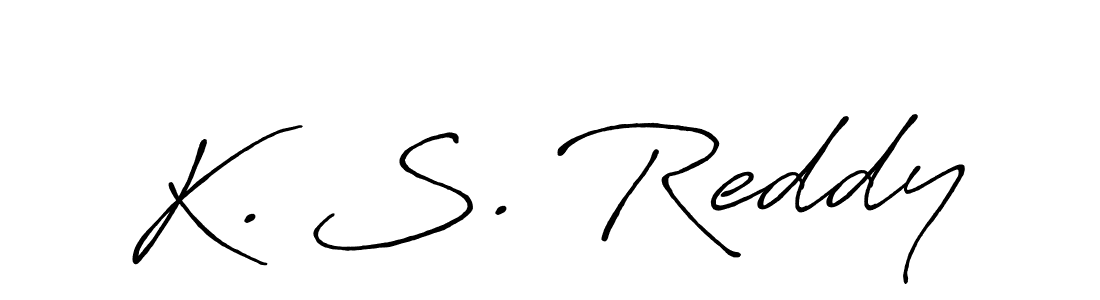 Make a beautiful signature design for name K. S. Reddy. With this signature (Antro_Vectra_Bolder) style, you can create a handwritten signature for free. K. S. Reddy signature style 7 images and pictures png