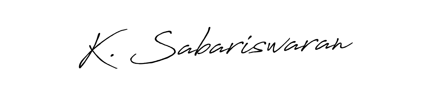 Make a beautiful signature design for name K. Sabariswaran. Use this online signature maker to create a handwritten signature for free. K. Sabariswaran signature style 7 images and pictures png