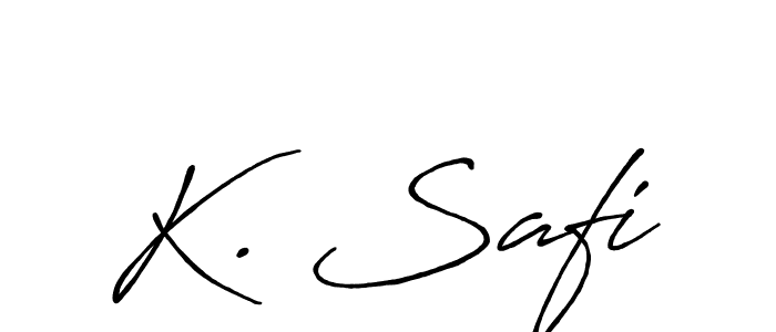 Make a short K. Safi signature style. Manage your documents anywhere anytime using Antro_Vectra_Bolder. Create and add eSignatures, submit forms, share and send files easily. K. Safi signature style 7 images and pictures png