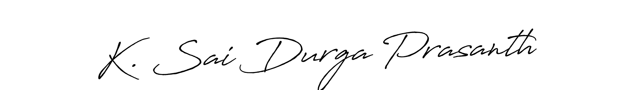 if you are searching for the best signature style for your name K. Sai Durga Prasanth. so please give up your signature search. here we have designed multiple signature styles  using Antro_Vectra_Bolder. K. Sai Durga Prasanth signature style 7 images and pictures png