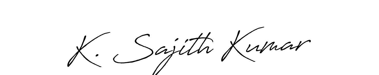 Make a beautiful signature design for name K. Sajith Kumar. Use this online signature maker to create a handwritten signature for free. K. Sajith Kumar signature style 7 images and pictures png