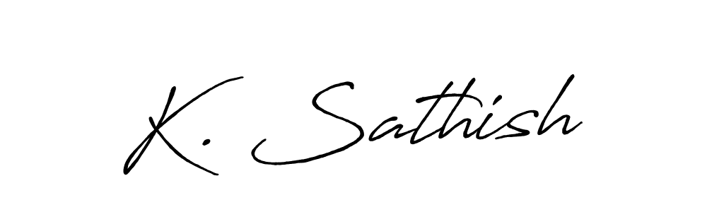 It looks lik you need a new signature style for name K. Sathish. Design unique handwritten (Antro_Vectra_Bolder) signature with our free signature maker in just a few clicks. K. Sathish signature style 7 images and pictures png