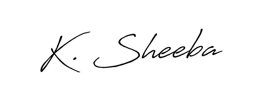 This is the best signature style for the K. Sheeba name. Also you like these signature font (Antro_Vectra_Bolder). Mix name signature. K. Sheeba signature style 7 images and pictures png