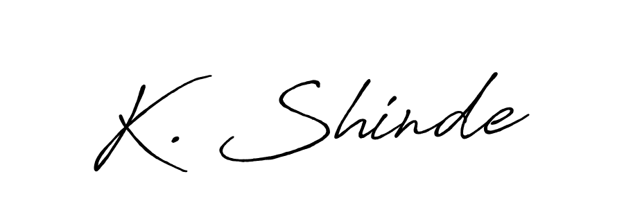 The best way (Antro_Vectra_Bolder) to make a short signature is to pick only two or three words in your name. The name K. Shinde include a total of six letters. For converting this name. K. Shinde signature style 7 images and pictures png