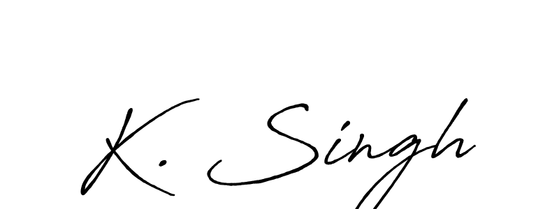 Best and Professional Signature Style for K. Singh. Antro_Vectra_Bolder Best Signature Style Collection. K. Singh signature style 7 images and pictures png