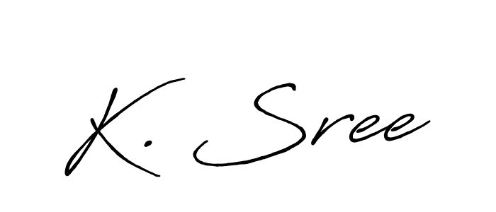 Also we have K. Sree name is the best signature style. Create professional handwritten signature collection using Antro_Vectra_Bolder autograph style. K. Sree signature style 7 images and pictures png