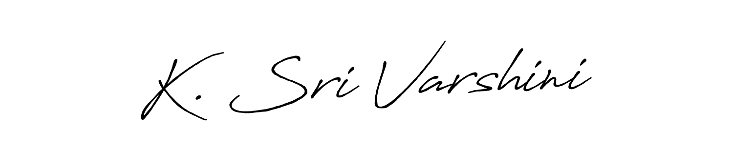 This is the best signature style for the K. Sri Varshini name. Also you like these signature font (Antro_Vectra_Bolder). Mix name signature. K. Sri Varshini signature style 7 images and pictures png