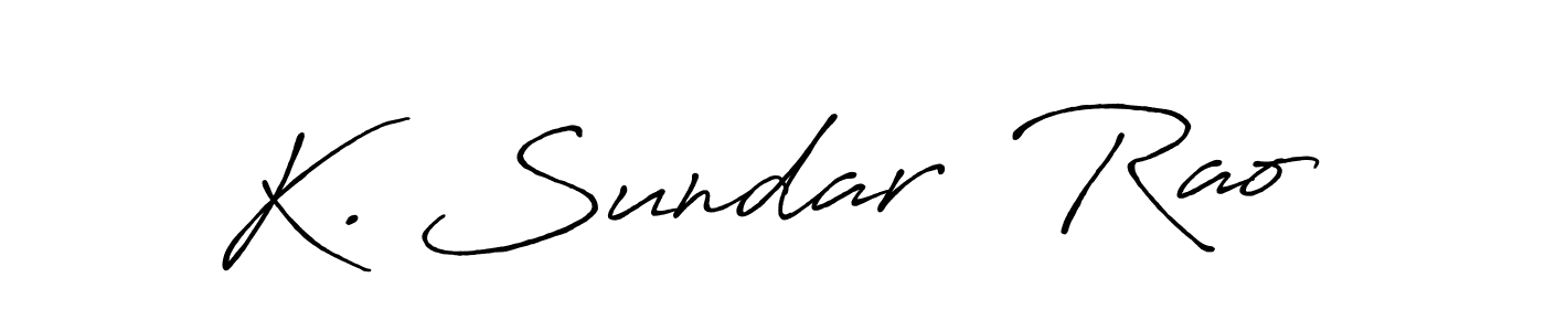 Also we have K. Sundar  Rao name is the best signature style. Create professional handwritten signature collection using Antro_Vectra_Bolder autograph style. K. Sundar  Rao signature style 7 images and pictures png