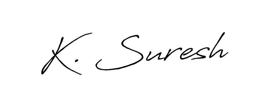 Create a beautiful signature design for name K. Suresh. With this signature (Antro_Vectra_Bolder) fonts, you can make a handwritten signature for free. K. Suresh signature style 7 images and pictures png