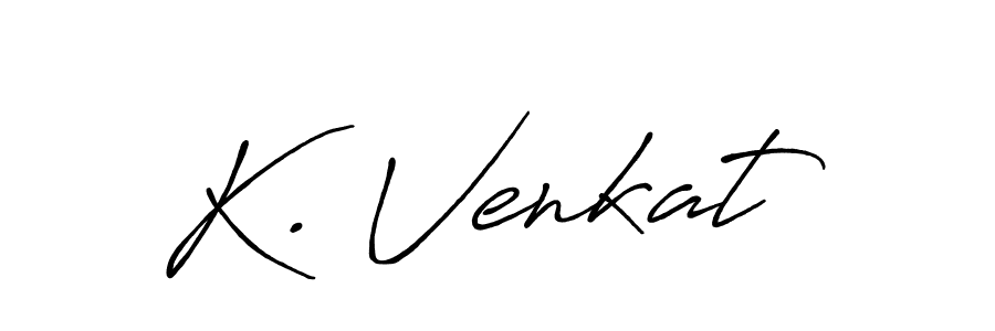 if you are searching for the best signature style for your name K. Venkat. so please give up your signature search. here we have designed multiple signature styles  using Antro_Vectra_Bolder. K. Venkat signature style 7 images and pictures png