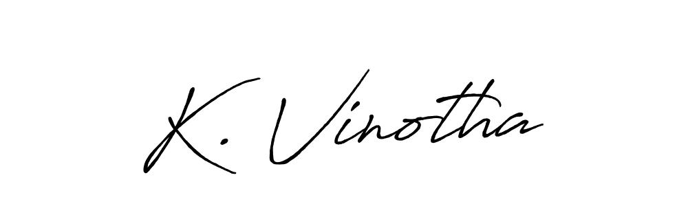 Use a signature maker to create a handwritten signature online. With this signature software, you can design (Antro_Vectra_Bolder) your own signature for name K. Vinotha. K. Vinotha signature style 7 images and pictures png