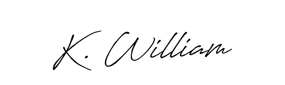 Once you've used our free online signature maker to create your best signature Antro_Vectra_Bolder style, it's time to enjoy all of the benefits that K. William name signing documents. K. William signature style 7 images and pictures png