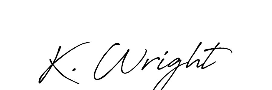 Use a signature maker to create a handwritten signature online. With this signature software, you can design (Antro_Vectra_Bolder) your own signature for name K. Wright. K. Wright signature style 7 images and pictures png