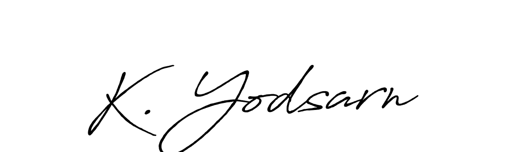 Here are the top 10 professional signature styles for the name K. Yodsarn. These are the best autograph styles you can use for your name. K. Yodsarn signature style 7 images and pictures png