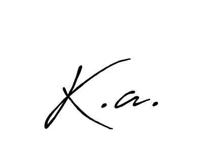 Use a signature maker to create a handwritten signature online. With this signature software, you can design (Antro_Vectra_Bolder) your own signature for name K.a.. K.a. signature style 7 images and pictures png