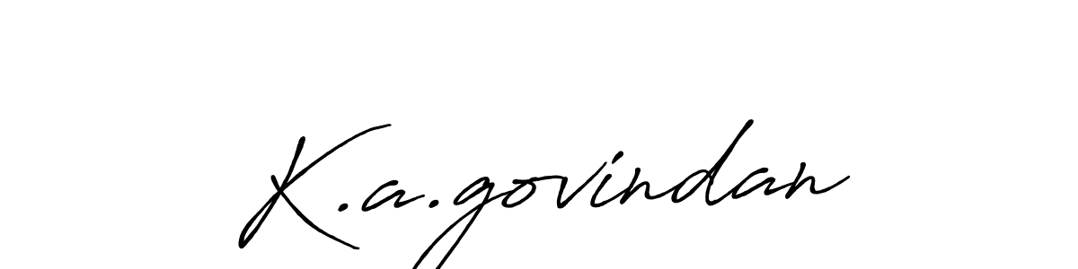 Here are the top 10 professional signature styles for the name K.a.govindan. These are the best autograph styles you can use for your name. K.a.govindan signature style 7 images and pictures png