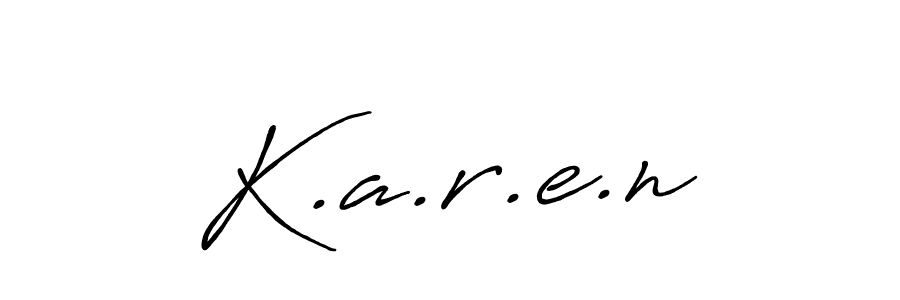 This is the best signature style for the K.a.r.e.n name. Also you like these signature font (Antro_Vectra_Bolder). Mix name signature. K.a.r.e.n signature style 7 images and pictures png