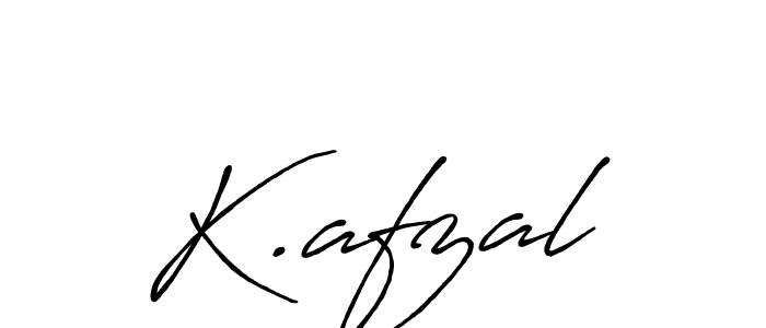 Make a beautiful signature design for name K.afzal. With this signature (Antro_Vectra_Bolder) style, you can create a handwritten signature for free. K.afzal signature style 7 images and pictures png