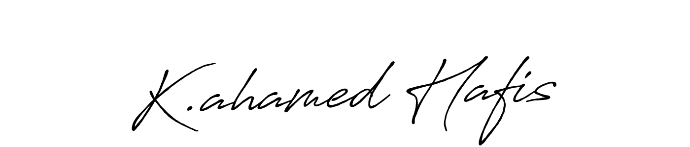 Use a signature maker to create a handwritten signature online. With this signature software, you can design (Antro_Vectra_Bolder) your own signature for name K.ahamed Hafis. K.ahamed Hafis signature style 7 images and pictures png