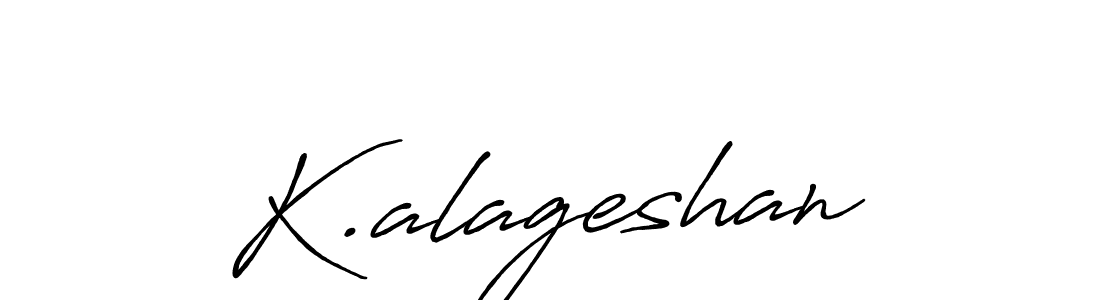 K.alageshan stylish signature style. Best Handwritten Sign (Antro_Vectra_Bolder) for my name. Handwritten Signature Collection Ideas for my name K.alageshan. K.alageshan signature style 7 images and pictures png