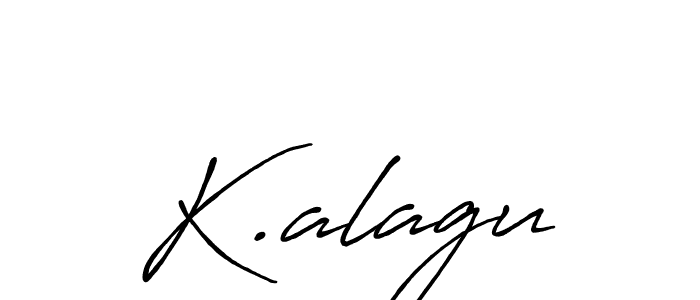 Also we have K.alagu name is the best signature style. Create professional handwritten signature collection using Antro_Vectra_Bolder autograph style. K.alagu signature style 7 images and pictures png