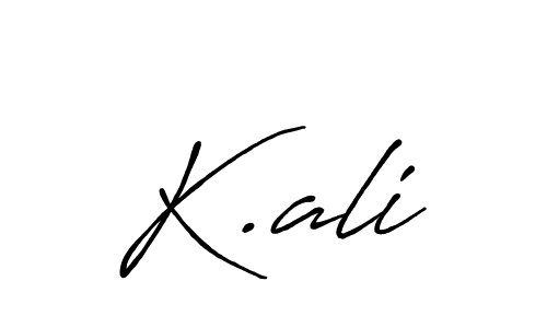 K.ali stylish signature style. Best Handwritten Sign (Antro_Vectra_Bolder) for my name. Handwritten Signature Collection Ideas for my name K.ali. K.ali signature style 7 images and pictures png