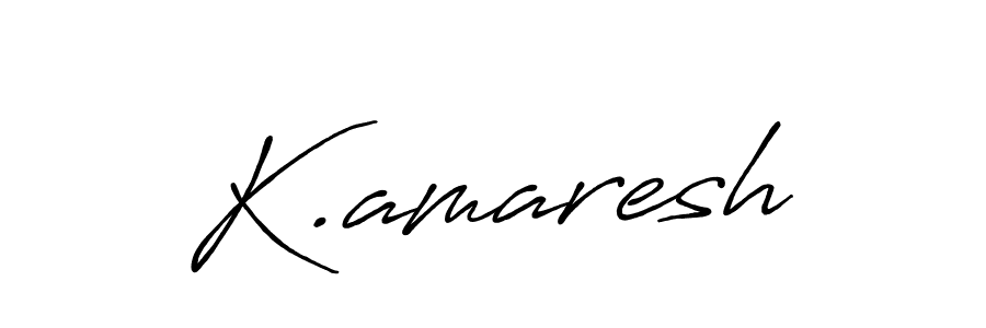 How to make K.amaresh signature? Antro_Vectra_Bolder is a professional autograph style. Create handwritten signature for K.amaresh name. K.amaresh signature style 7 images and pictures png